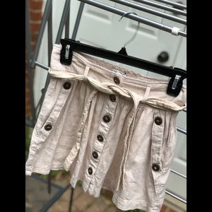 I LOVE H81 by Forever 21 Tan Button Pocket Skirt